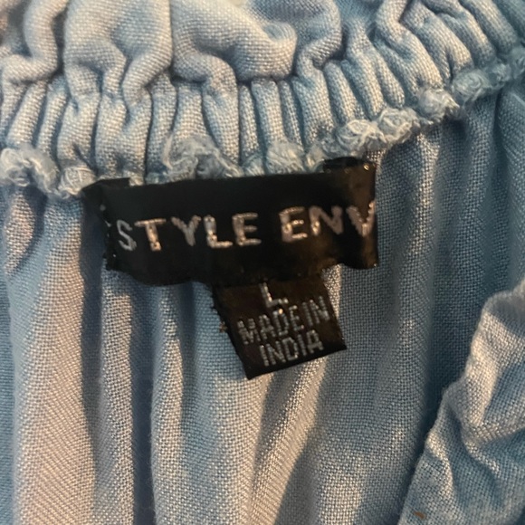 Style Envy Chambray Long Sleeve Romper - Picture 3 of 4